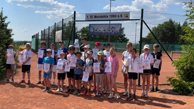 Gold für Riesaer und Meißner Kids bei Tennis-Kreismeisterschaft in Weinböhla