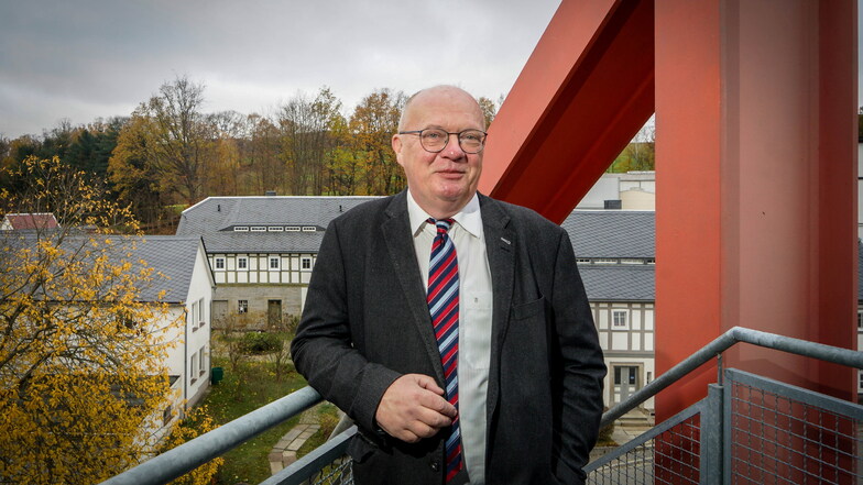 Cunewaldes Bürgermeister Thomas Martolock ist stolz auf seine Gemeinde: "Wir waren die Breitband-Pioniere im Landkreis Bautzen."