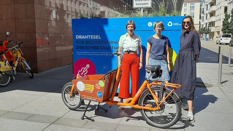 Neue Lastenrad-Verleihstation öffnet am Kulturpalast Dresden