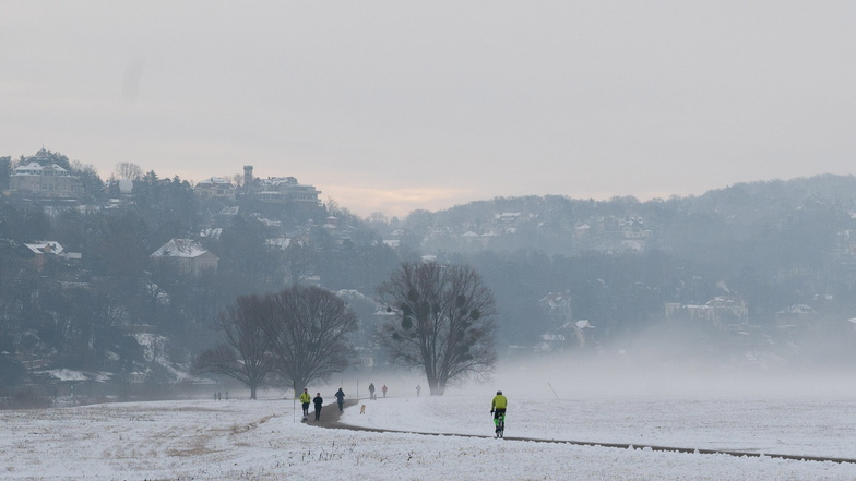 Der Winterdienst auf Dresdens Radwegen wird in diesem Winter ausgedehnt.