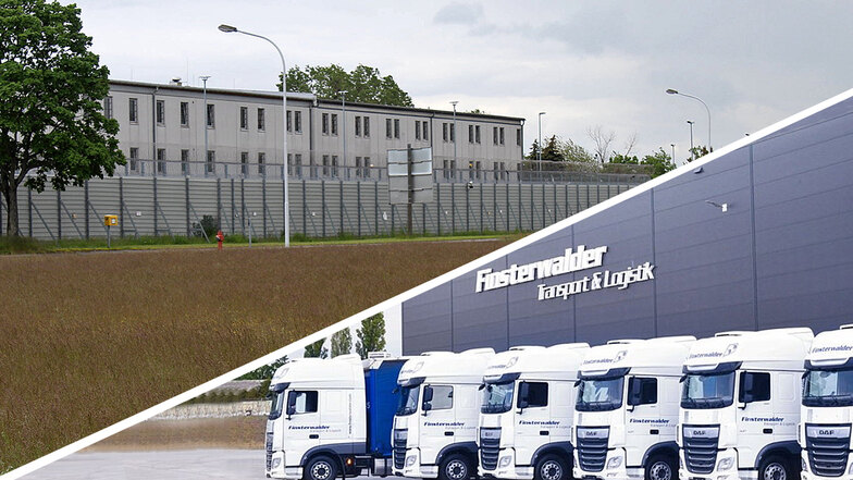 Auf der Wiese gegenüber der JVA Zeithain soll ein Logistikzentrum der Firma Finsterwalder gebaut werden.