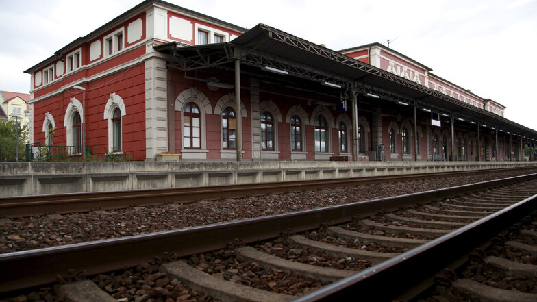Der Bahnhof Löbau.