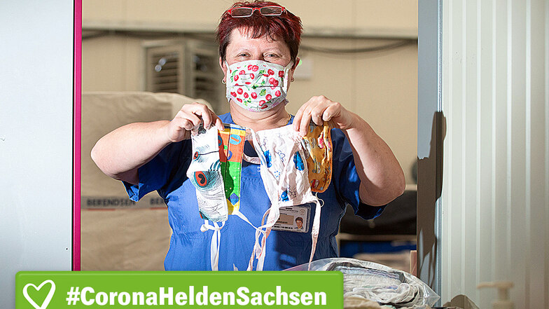 Schnell und unkompliziert hat Sabine Proschmann eine Lösung für all die Tausenden verschmutzten Stoffmasken gefunden, die im Dresdner Uniklinikum im Umlauf sind.