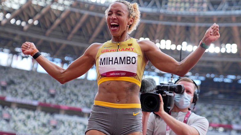 Im letzten Sprung zum großen Glück: Mihambo ist Olympiasiegerin