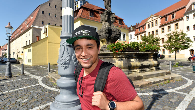 Anass Halime wohnt zwar mittlerweile in Görlitz, kommt aber regelmäßig nach Zittau.