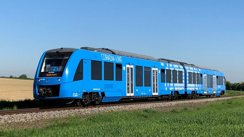 Coradia ist der erste weltweit wasserstoffbetriebene Zug von Alstom.