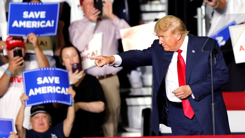 Donald Trump bei einer Wahlkampfveranstaltung in Youngstown, Ohio.