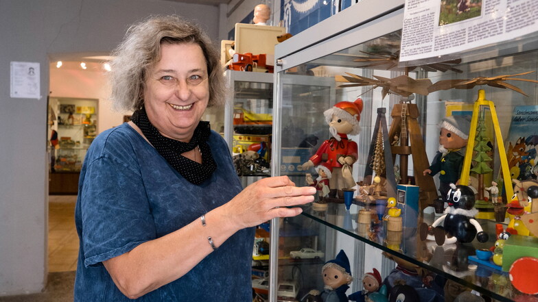 Margit Hüsken arbeitet im Görlitzer Spielzeugmuseum auf der Rothenburger Straße 7.