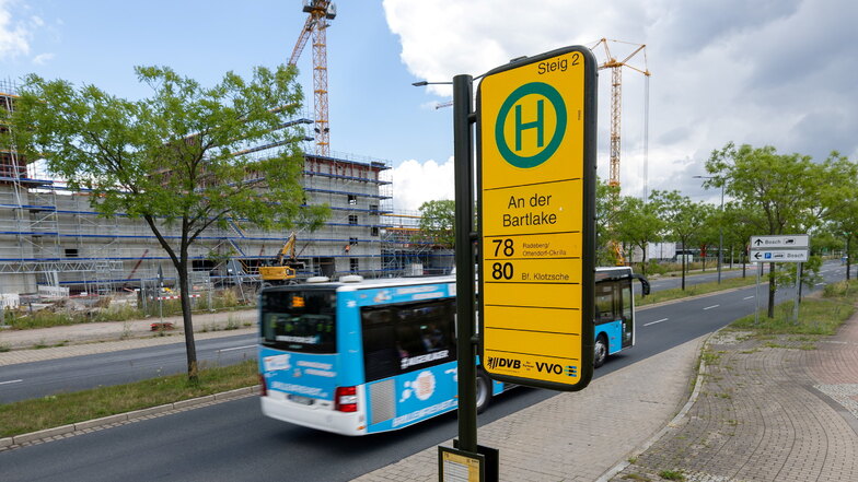Das ist laut Straßenverkehrsordnung nicht mehr erlaubt, das grüne "H" auf Dresdens Haltestellenschildern braucht einen weißen Untergrund.