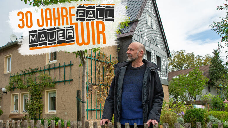 Matthias Piel heute vor seinem Haus im Pirnaer Ortsteil Liebethal: „Wir haben uns damals weit aus dem Fenster gelehnt.“