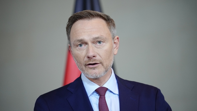 Bundesfinanzminister Christian Lindner (FDP) gibt ein Pressestatement.
