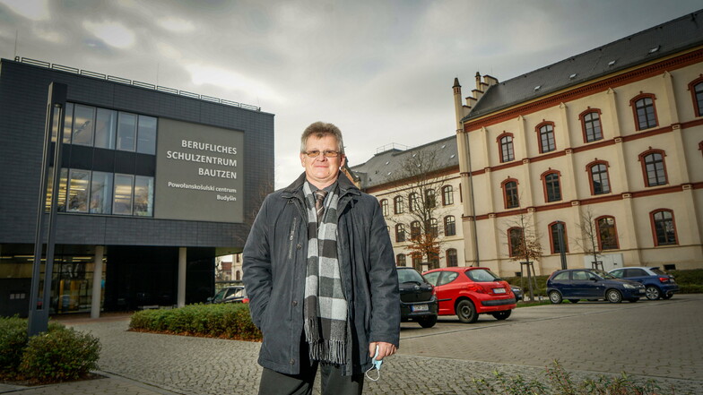 Uwe Richter, Leiter des Beruflichen Schulzentrums Bautzen, ist froh über jeden Tag, an dem er seine Schüler im Präsenzunterricht halten kann.