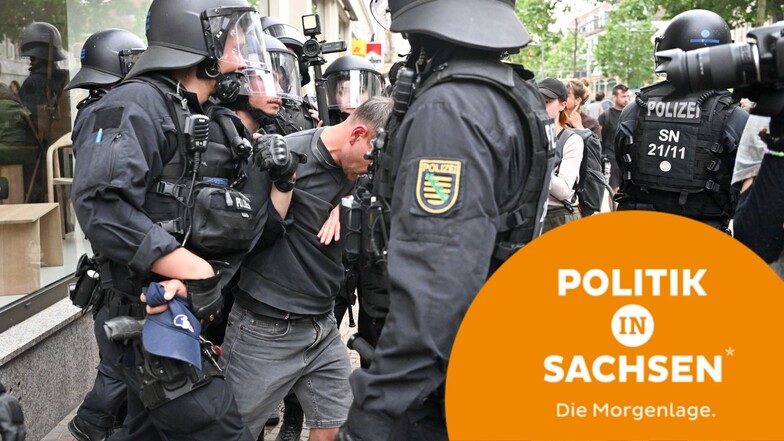Nach den gewaltvollen Protesten in Leipzig um den "Tag X" wird nun gegen Polizisten ermittelt.