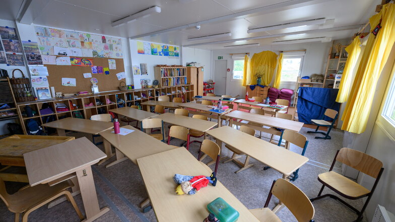 Blick in ein Klassenzimmer der Neuen Waldorfschule Dresden: Einer Statistik zufolge ist die Zahl der allgemeinbildenden Privatschulen von 2013 bis 2022 von 195 auf 248 gestiegen.