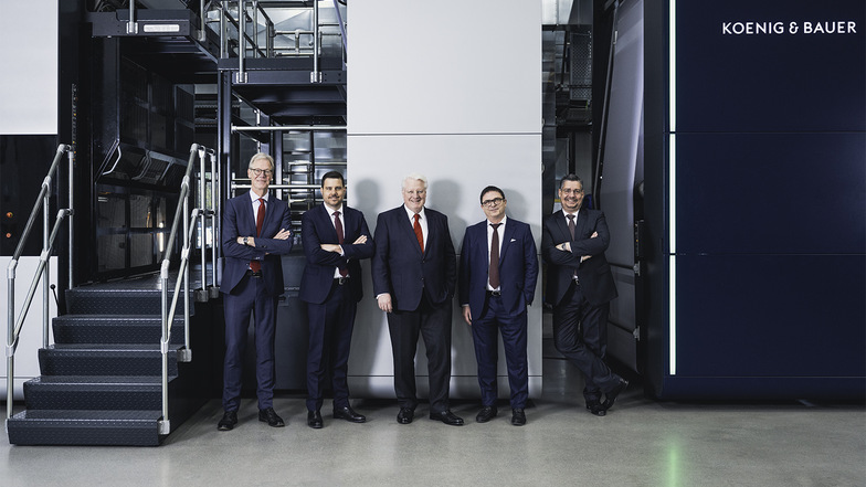 Das Management des Druckmaschinenherstellers Koenig & Bauer ist mit dem Geschäftsjahr 2022 zufrieden.