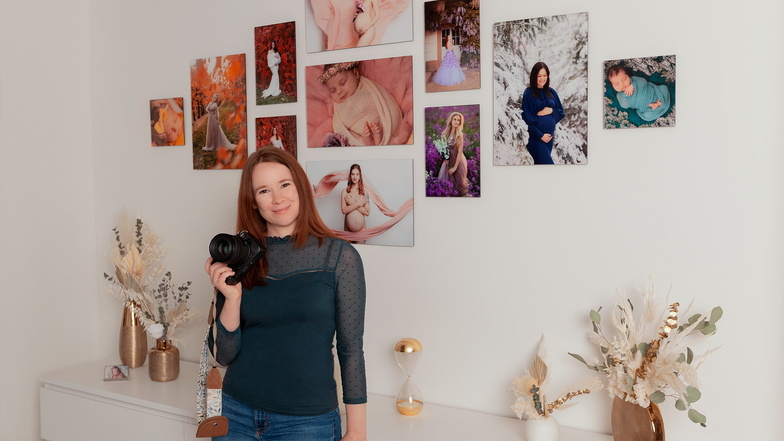 Freut sich über ihr neues Studio in Weinböhla - Fotografin Anne Paterek ist schon seit Kindesalter eine leidenschaftliche Fotografin.
