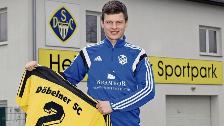Linksverteidiger Steffen Zerge hat beim Döbelner SC ebenso die Nummer zwei getragen wie jetzt beim Roßweiner SV. Am Sonnabend kehrt er erstmals als Spieler des Lokalrivalen in den Heinz-Gruner-Sportpark zurück.