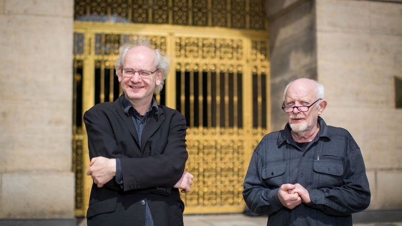Die beiden Dissidenten Johannes Lichdi (l.) und Michael Schmelich haben bekannte Mitstreiter und ein Programm für die Dresdner Stadtratswahl im Juni.
