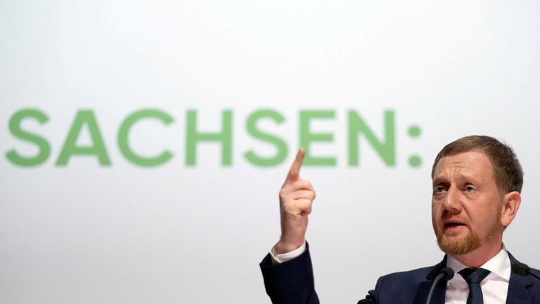 Sachsens Ministerpräsident Michael Kretschmer (CDU) ist nicht zufrieden mit der Ampel-Regierung in Berlin.