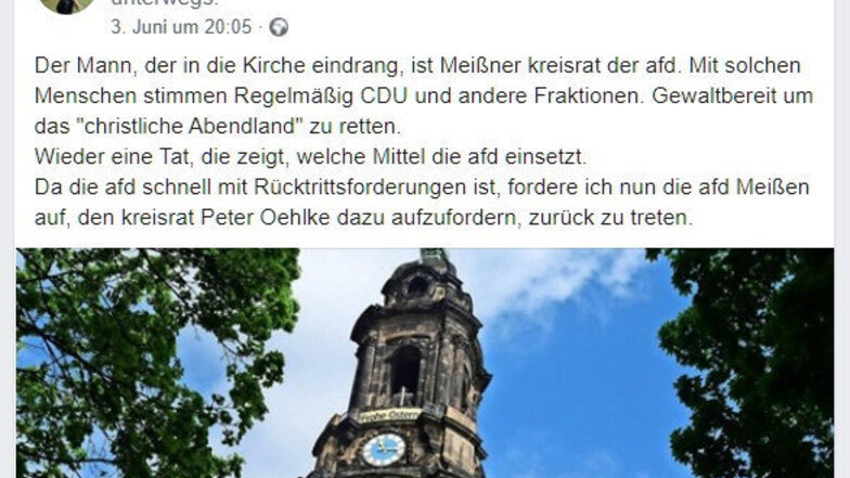 Ex-Kreisrat Johann Dulig, der für die SPD im Meißner Kreistag saß, bekräftigt die Vorwürfe gegen AfD-Politiker Peter Oehlcke und fordert ihn auf, sein Mandat niederzulegen.