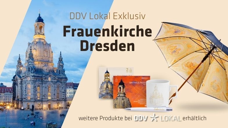 Exklusiv bei DDV Lokal: Produkte der Frauenkirche Dresden