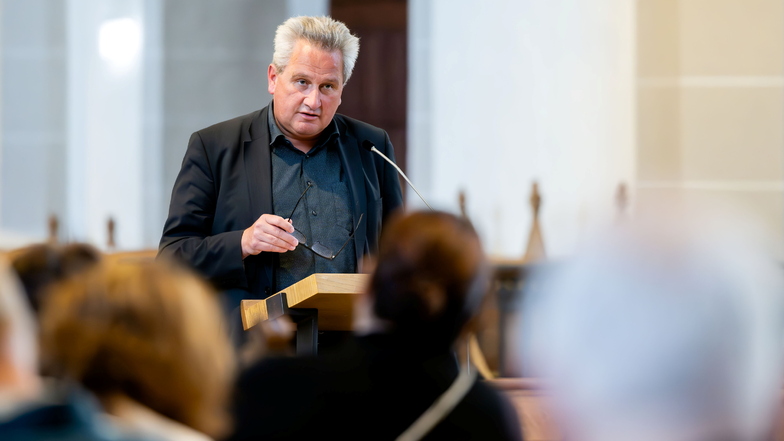 Jens-Christian Wagner, Direktor der Stiftung Gedenkstätten Buchenwald und Mittelbau-Dora, sprach bei den Bautzener Reden im Dom St. Petri.