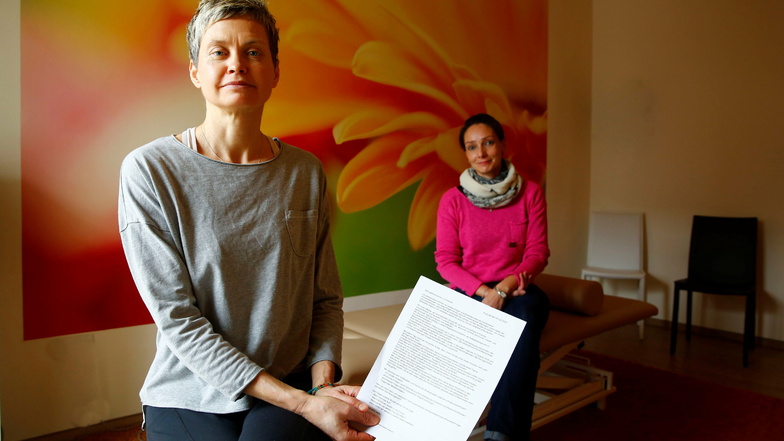 Mareike Maschke (l.) und Madlen Gebauer sind zwei der Unterzeichnerinnen eines Briefes an den sächsischen Ministerpräsidenten Michael Kretschmer.