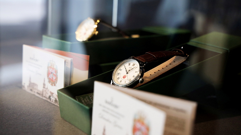Uhren aus Glashütte befinden sich auch im Sortiment.