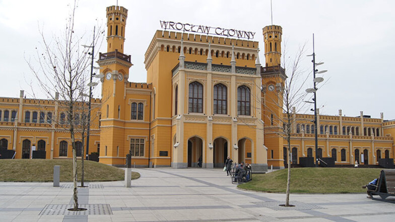 Ziel der virtuellen Reise des Kulturzugs: der im Tudorstil erbaute Hauptbahnhof von Wrocław.