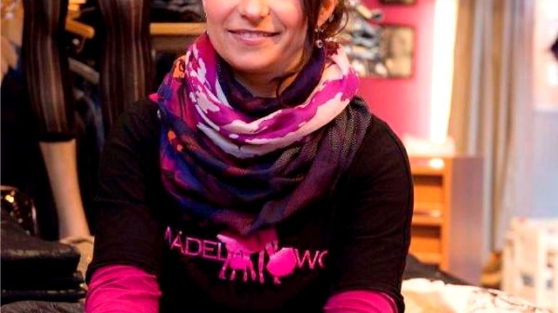 Diana Thieme betreibt den Indigo-Fashion-Laden auf der Elbstraße und nimmt am Sonnabend ebenfalls an der Modenacht teil.