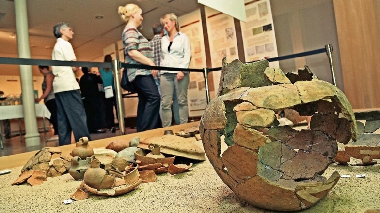 Eine Sonderausstellung zeigte 2017 im Riesaer Stadtmuseum eine Auswahl der archäologischen Funde von Alfred Mirtschin.