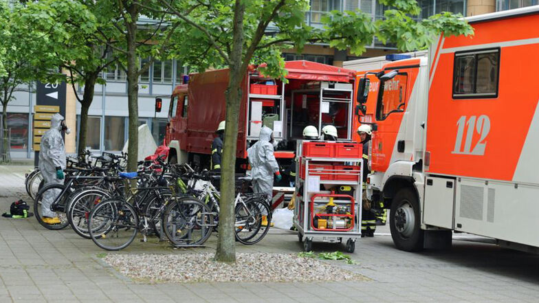 Weißes Pulver löst Großeinsatz der Feuerwehr in Leipzig aus