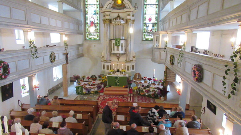 Zum Erntedankgottesdienst feiern die Christen am Sonntag in der Kirche Marbach auch den Abschluss weiterer Sanierungsarbeiten.