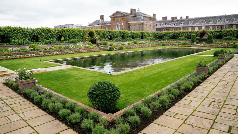 Der Sunken Garden auf dem Gelände des Kensington-Palasts, wo Diana zuletzt lebte.