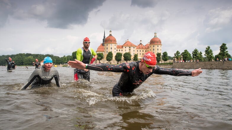 Der Moritzburger Schlosstriathlon findet auch 2024 statt - allerdings ohne Schwimmen.
