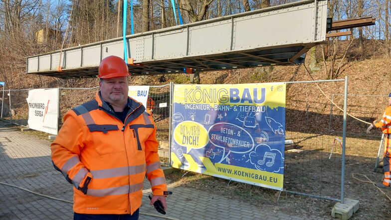 Für Mirko Froß, Betriebsleiter bei der SDG, beginnen nun die Arbeiten an der Brücke.