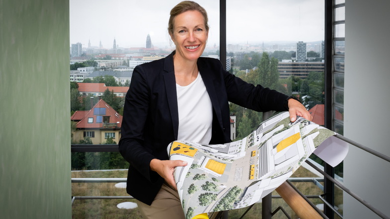 Mit ihren Studierenden ersann Angela Mensing-de Jong ein neues Quartier für Berlin. Künftig, so sagt sie, müssten wir mit schon existierenden Flächen auskommen.