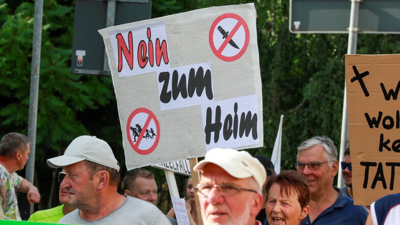 Der Protest in Hirschfelde verhinderte die Einrichtung eines Flüchtlingsheimes in dem Zittauer Ortsteil.