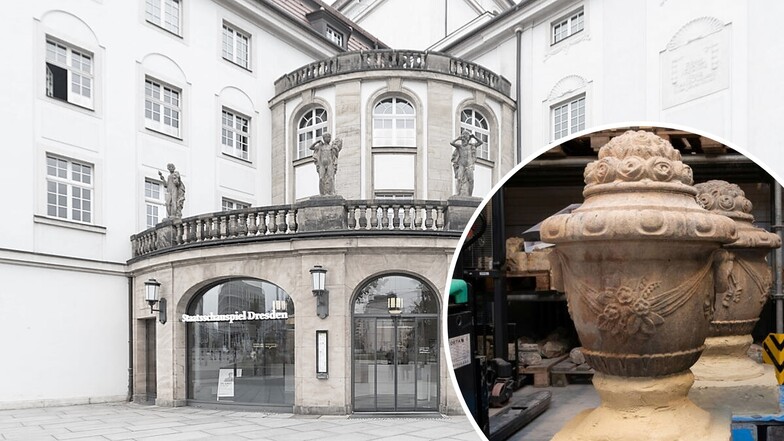 Wo sind die Sandstein-Vasen vom Dresdner Schauspielhaus?