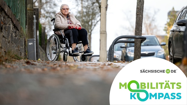 Leonore Mimus aus dem Senioren-Wohnheim Marthastift ist auf ihren Rollstuhl angewiesen. Trotzdem würde sie zumindest kurze Wege auch alleine schaffen, sagt sie - wenn die Gehwege in Bautzen besser in Schuss wären.