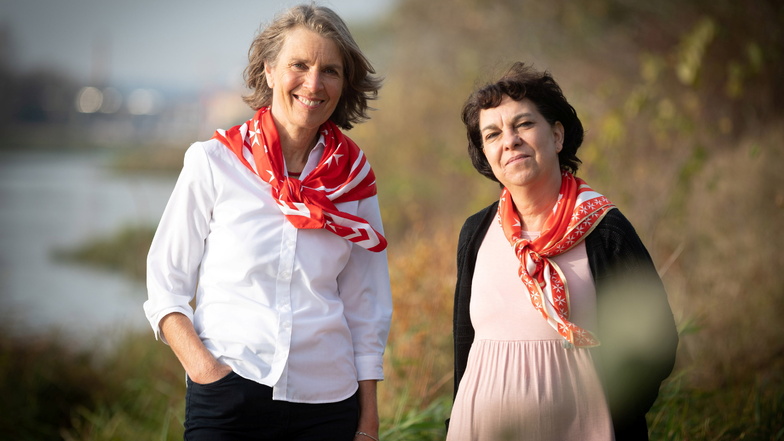 Edith Kudla (l.) und Andrea Bollmann widmen sich seit Jahren mit großem Einsatz den Bedürfnissen trauernder Kinder.