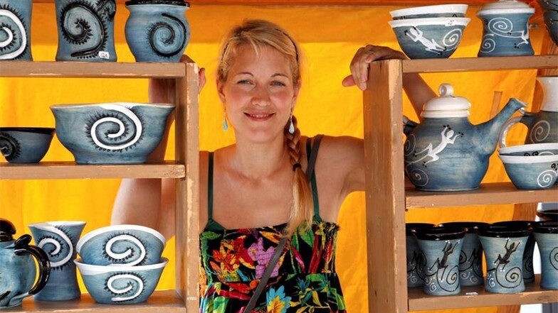 Barbara Businova vom Atelier Keramba aus Tschechien. Sie macht Keramik.