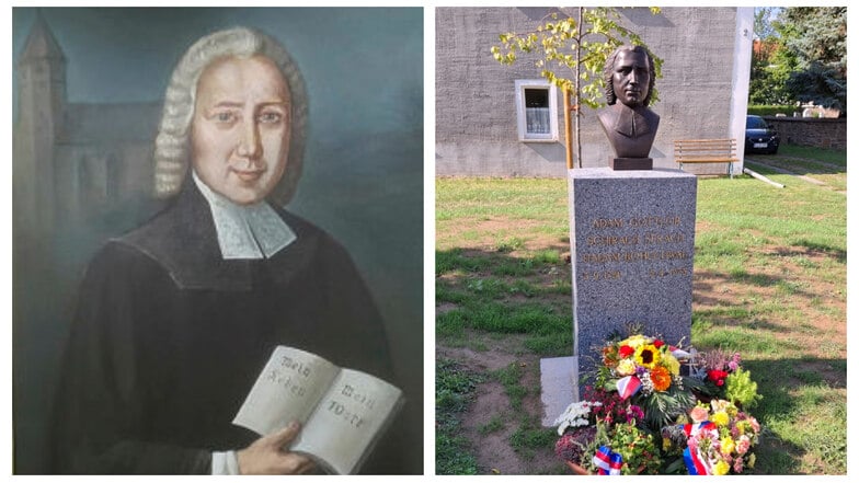 Adam Gottlob Schirach begründete in Kleinbautzen die moderne Bienenkunde. Jetzt wurde dort auf dem Kirchhof ein Denkmal für ihn eingeweiht.