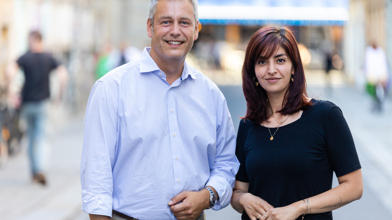 Rasha Nasr und Albrecht Pallas treten am kommenden Samstag als SPD-Vorsitzende an.