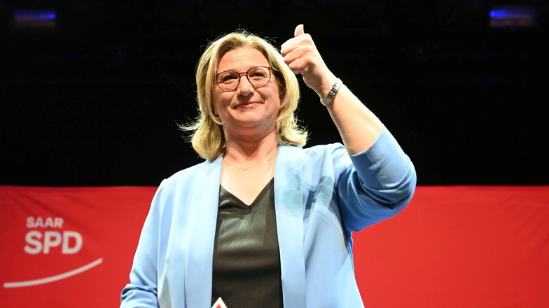 Anke Rehlinger, SPD-Politikerin, ist zur neuen Ministerpräsidentin des Saarlandes gewählt worden.