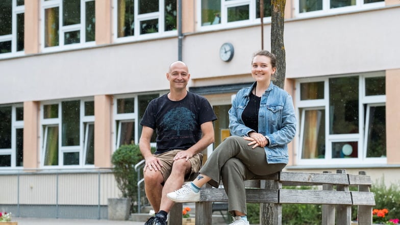 René  Bastian und Carolin Gärtner arbeiten im Hort der 122. Grundschule in Dresden-Prohlis mit Kindern und Jugendlichen, die mitunter einige Probleme mitbringen.