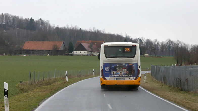Der Bus fährt an der Siedlung Gödlau vorbei, weil es hier keine Haltestelle gibt. Das ärgert vor allem die Eltern, deren Kinder in die Schule müssen.