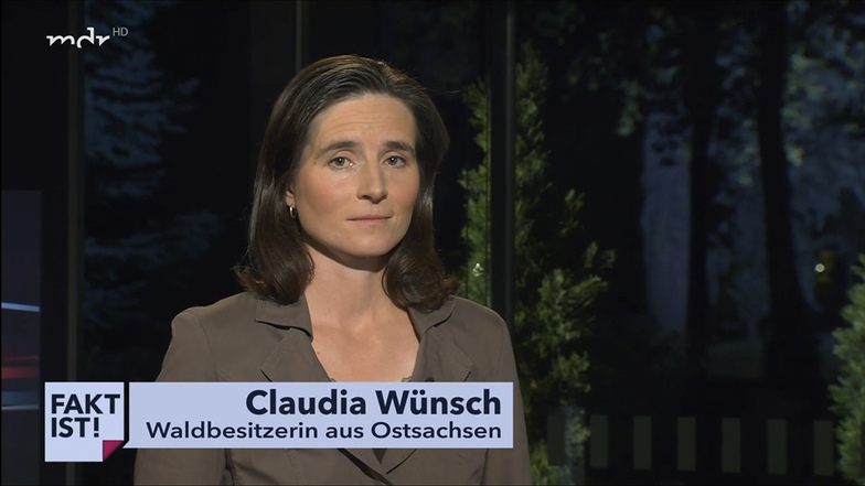 Claudia Wünsch aus der Gemeinde Schönfeld war jetzt im Fernsehen - bei einer hitzigen Debatte.