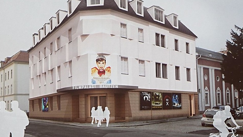 Ein Hingucker: Bei der Erweiterung des Kinos haben die Architekten auch an die Fassade des Hauses an der Bautzener Tuchmacherstraße gedacht.