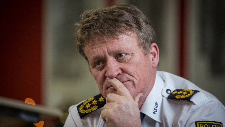 Seit 1. April im Amt: Sachsens Polizeipräsident Jörg Kubiessa.